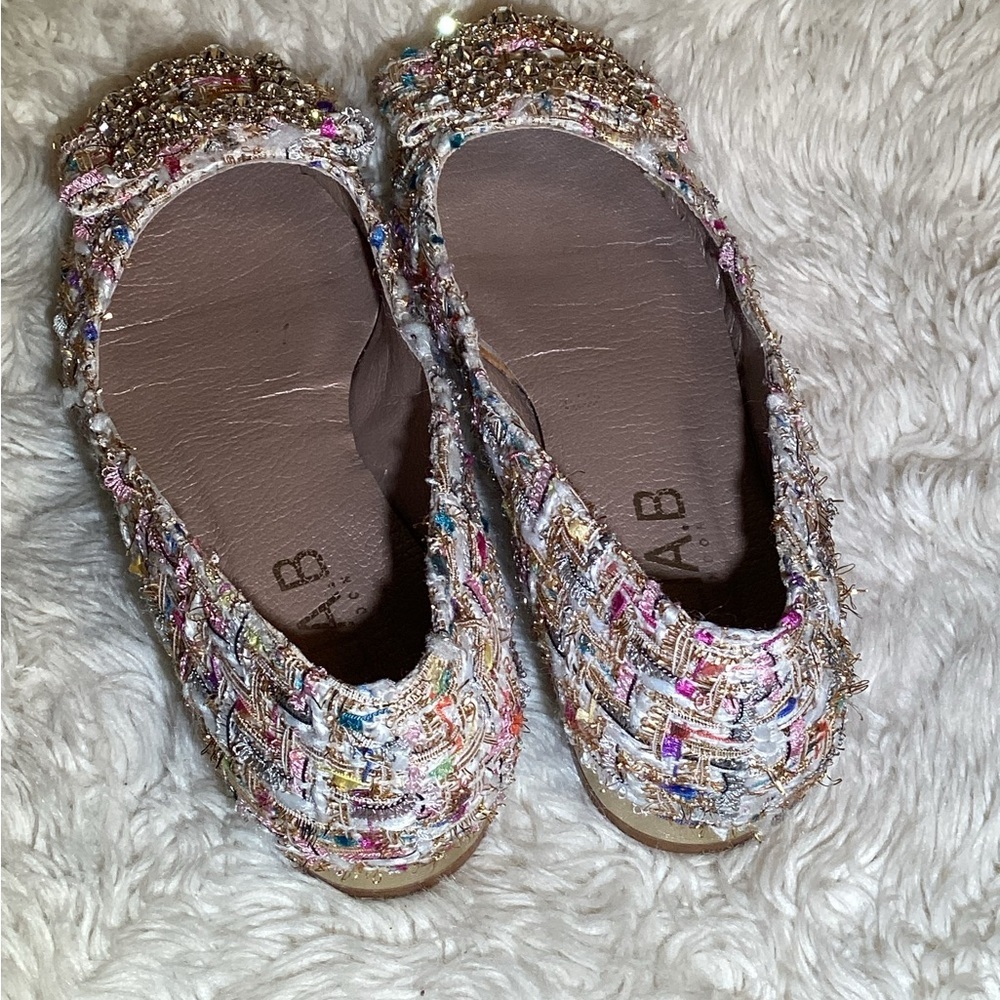 Elia B Anthropologie Tweed womens Ballet Flats shoes size 6 - Picture 7 of 8